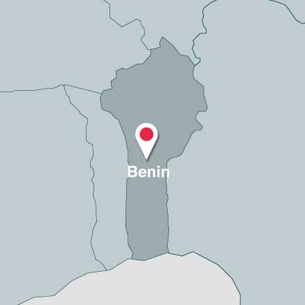 Map of Benin