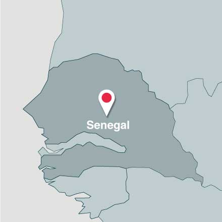 Map of Senegal