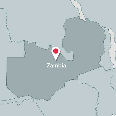 Map of Zambia