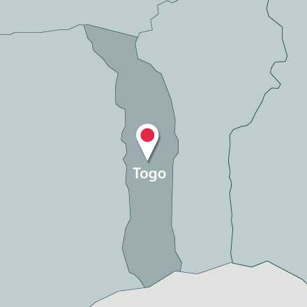 Map of Togo