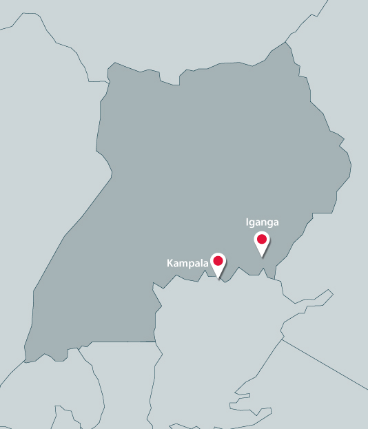 Map of Ouganda