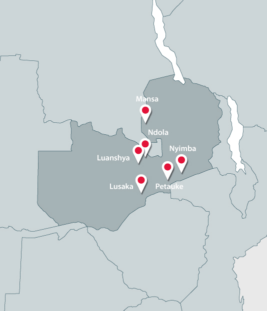 Map of Zambie