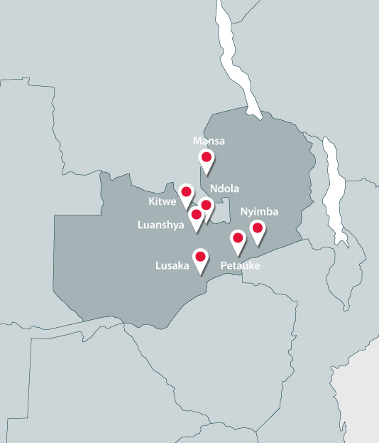 Map of Zambie