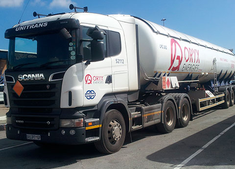 Oryx Energies truck